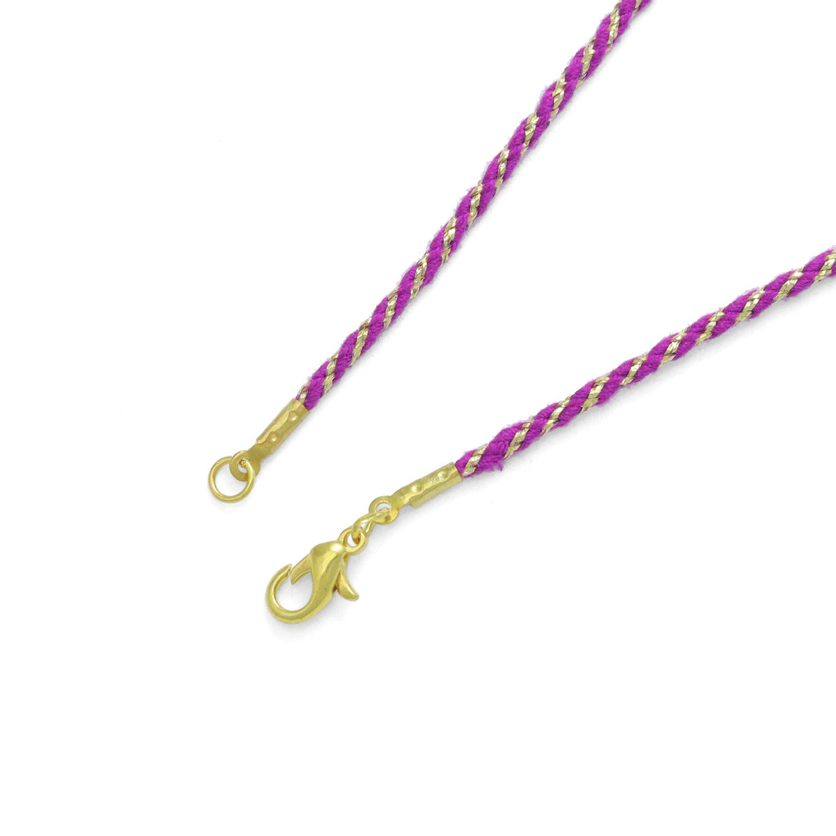 Fuchsia Purple String necklace, FH241
