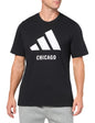 adidas Mens Tall Size Chicago Graphic T-Shirt White/Black
