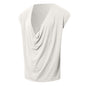 Mens Solid-Color Sleeveless Sports V-Neck Tank Top