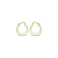 Slippy Gold Purse shape Hoop Earrings, Sku#LK1010
