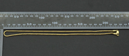 18 Gold Filled Solid Rope Chain Necklace, Sku#A108