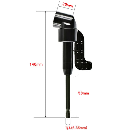STONEGO 105 Degree Angle Extension Screw Driver Socket Holder | For Tight Spaces and Hard-to-Reach Screws