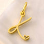 SUNIBI Personalized Initial Letter Heart Stainless Steel Accessories for Woman Necklace Ladies Jewelry Charm Gifts Wholesale
