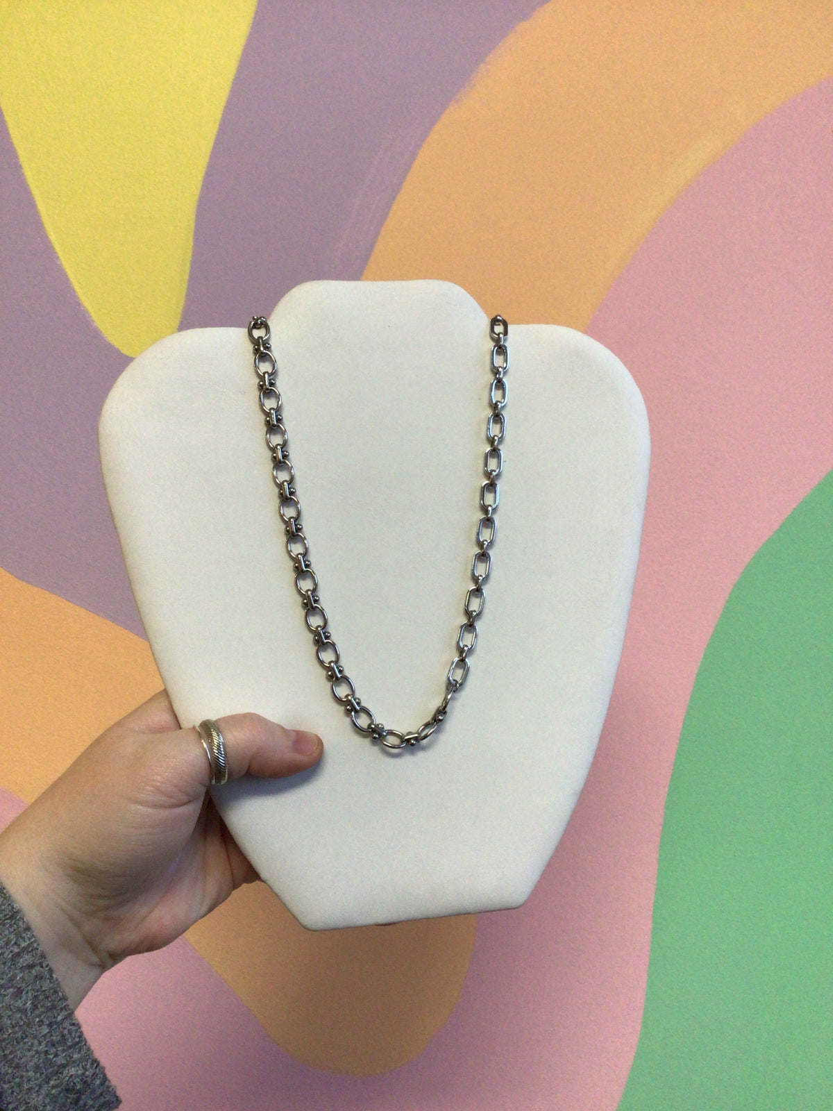 Pulling Double Duty Titanium Necklace