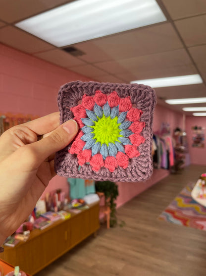 Crochet Granny Square Coaster
