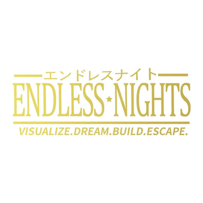 Endless Nights Japanese Vinyl Sticker | JDM Drift Stance Anime Decal for Car Window Bumper