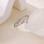 2025 Birth Colorful Cubic Zircon Heart Opening Rings For Women Fashion Dainty Stainless Steel Princess Ring Jewelry Wedding Gift