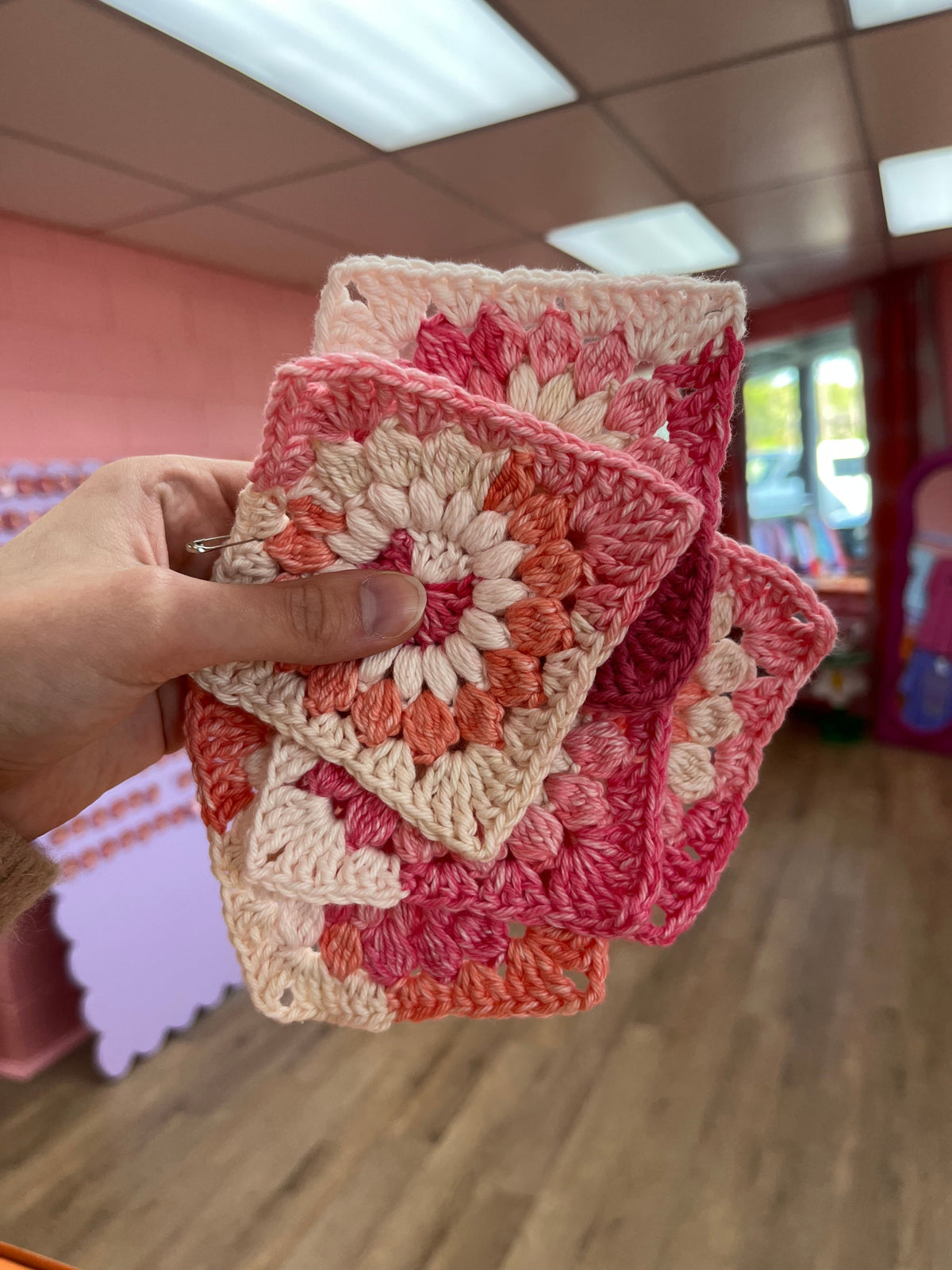 Crochet Granny Square Coaster