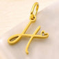 SUNIBI Personalized Initial Letter Heart Stainless Steel Accessories for Woman Necklace Ladies Jewelry Charm Gifts Wholesale