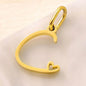 SUNIBI Personalized Initial Letter Heart Stainless Steel Accessories for Woman Necklace Ladies Jewelry Charm Gifts Wholesale