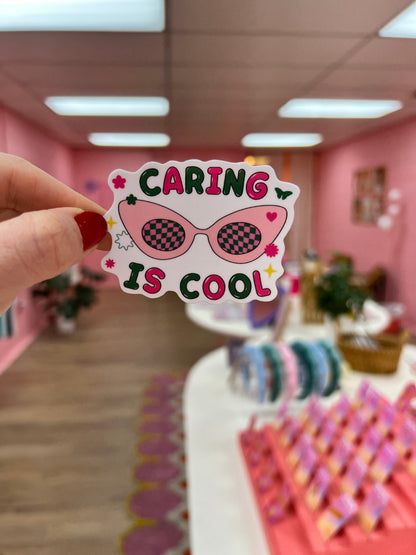 "Caring is Cool" Sticker