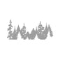Mountain Forest Trees Vinyl Sticker Decal | Nature Adventure Wall Art for Car Laptop Window