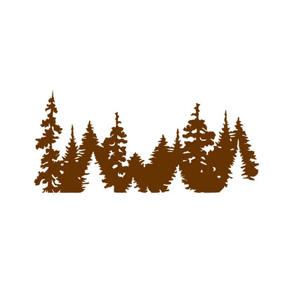 Mountain Forest Trees Vinyl Sticker Decal | Nature Adventure Wall Art for Car Laptop Window