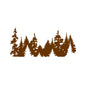 Mountain Forest Trees Vinyl Sticker Decal | Nature Adventure Wall Art for Car Laptop Window
