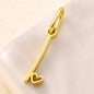 SUNIBI Personalized Initial Letter Heart Stainless Steel Accessories for Woman Necklace Ladies Jewelry Charm Gifts Wholesale
