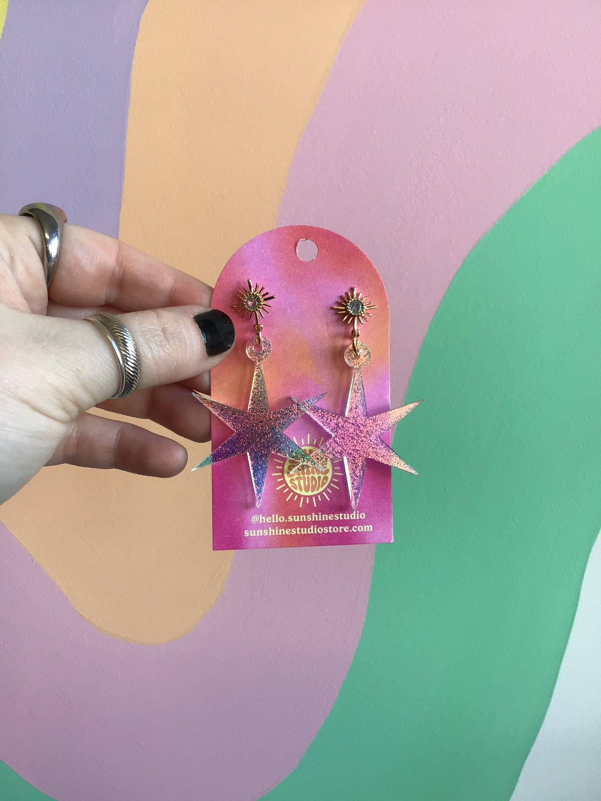 North Star Statement Earrings