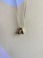 Bubble Letter Initial Necklace