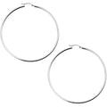 925 Sterling Silver 2 1/2 Inch Hoop Earrings