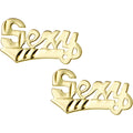 14k Yellow Gold Sexy Stud Earrings