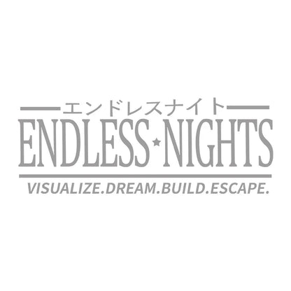 Endless Nights Japanese Vinyl Sticker | JDM Drift Stance Anime Decal for Car Window Bumper
