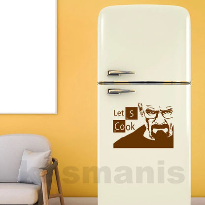 Instant Pot Vinyl Sticker | Kitchen Lets Cook Pressure Cooker Decal, Breaking Bad Heisenberg Waterproof Sticker