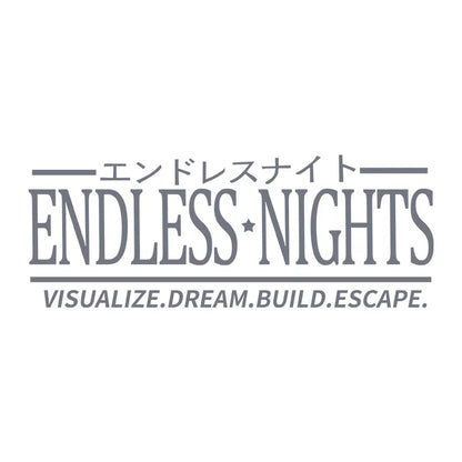 Endless Nights Japanese Vinyl Sticker | JDM Drift Stance Anime Decal for Car Window Bumper