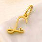 SUNIBI Personalized Initial Letter Heart Stainless Steel Accessories for Woman Necklace Ladies Jewelry Charm Gifts Wholesale