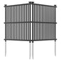 Air Conditioner Fence Panel with Metal Ground Stakes for Outside