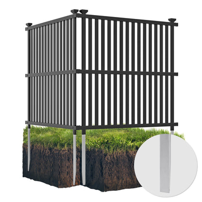 Air Conditioner Fence Panel with Metal Ground Stakes for Outside
