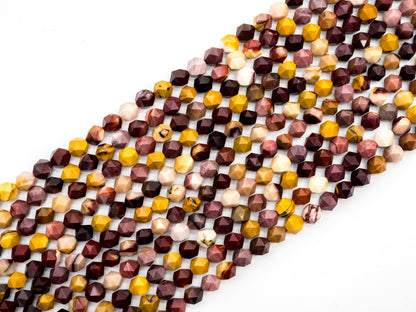 Unique Diamond Cut Quality Natural Mookaite beads, Sku#U134