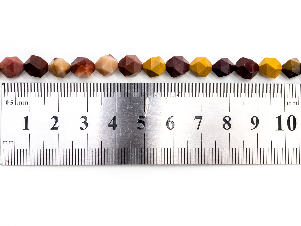 Unique Diamond Cut Quality Natural Mookaite beads, Sku#U134