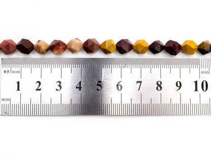 Unique Diamond Cut Quality Natural Mookaite beads, Sku#U134