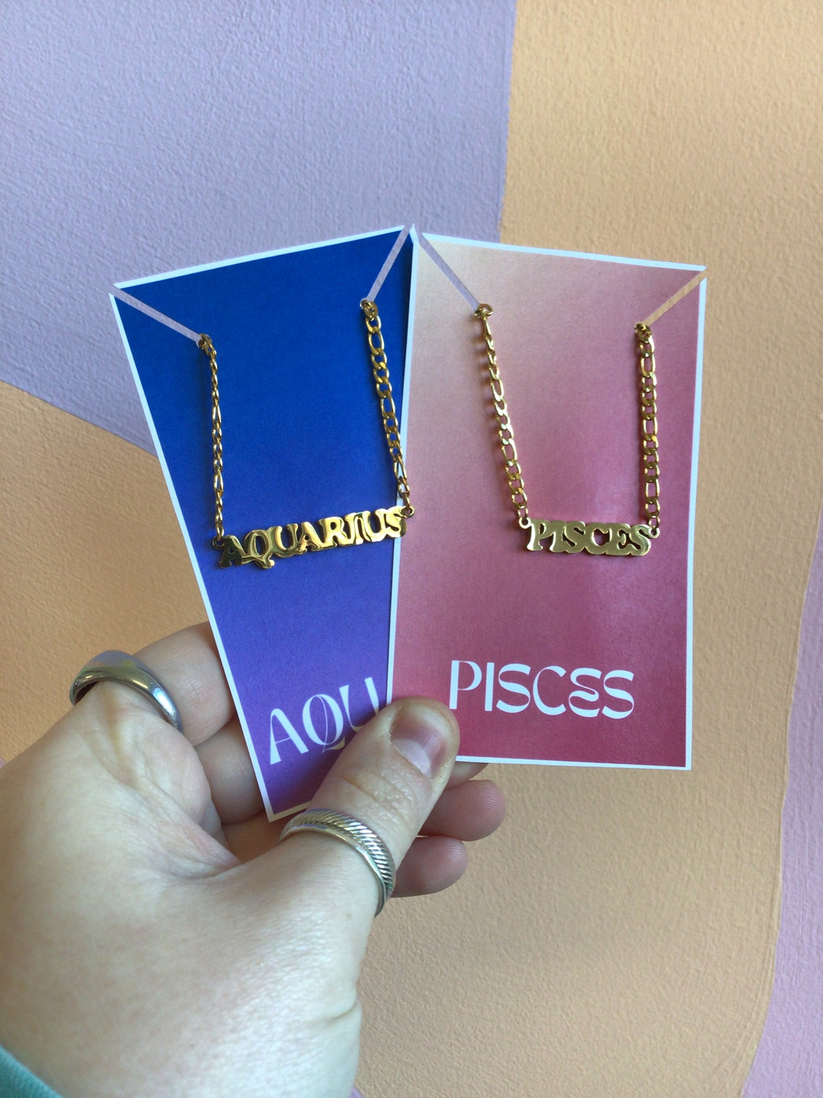 Stainless Steel Zodiac Sign Words