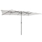 15 Feet Double-Sized Patio Umbrella with Crank Handle and Vented Tops