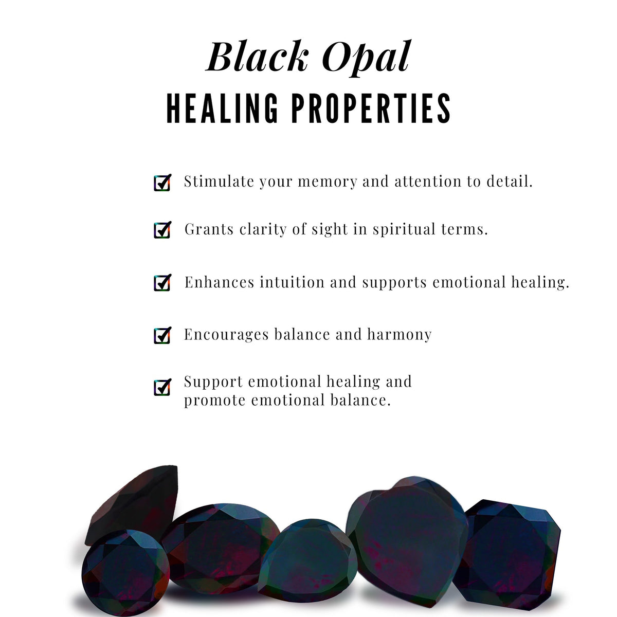 0.9 Carat Natural Black Opal Solitaire Stud Earrings with Screw Back