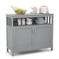 Kitchen Buffet Server Sideboard Storage Cabinet with 2 Doors and Shelf