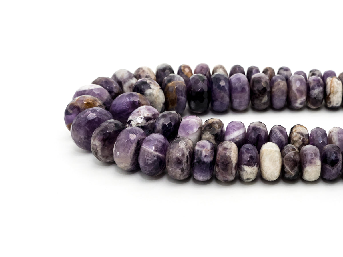 8-18mm High Quality Natural Amethyst Graduated,Faceted Ronde