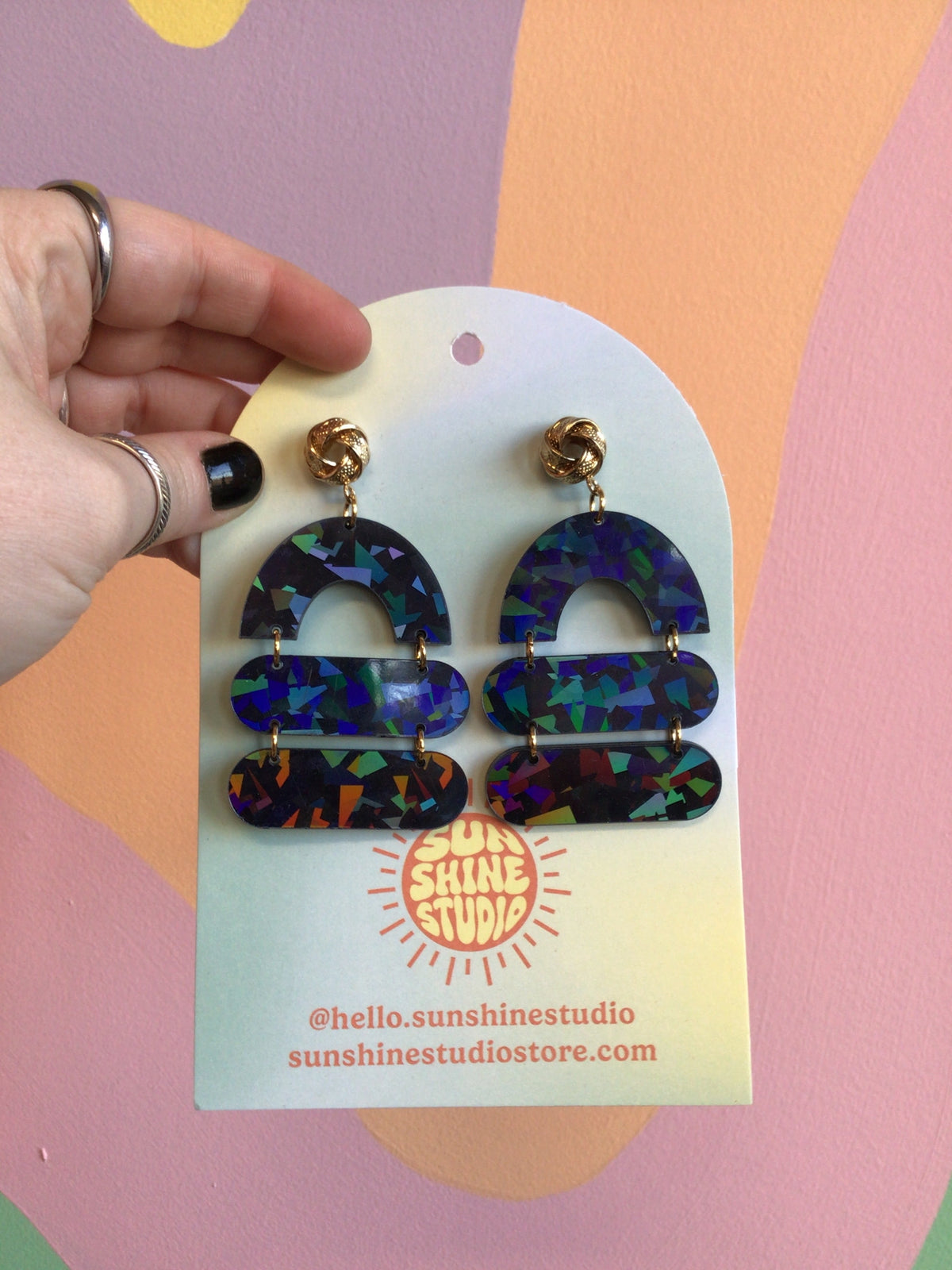 Moonlit Arc Earrings