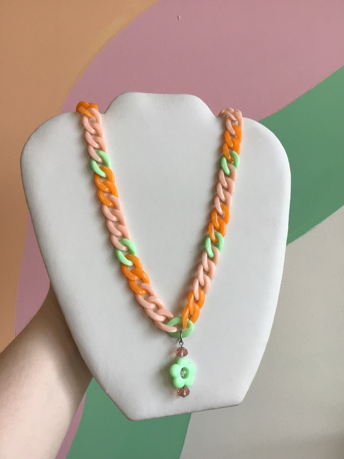 Happy Chain Link Necklace