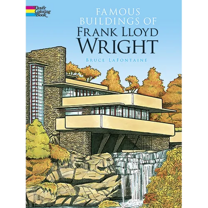 Famous Buildings of Frank Lloyd Wright Coloring Book - Paperback