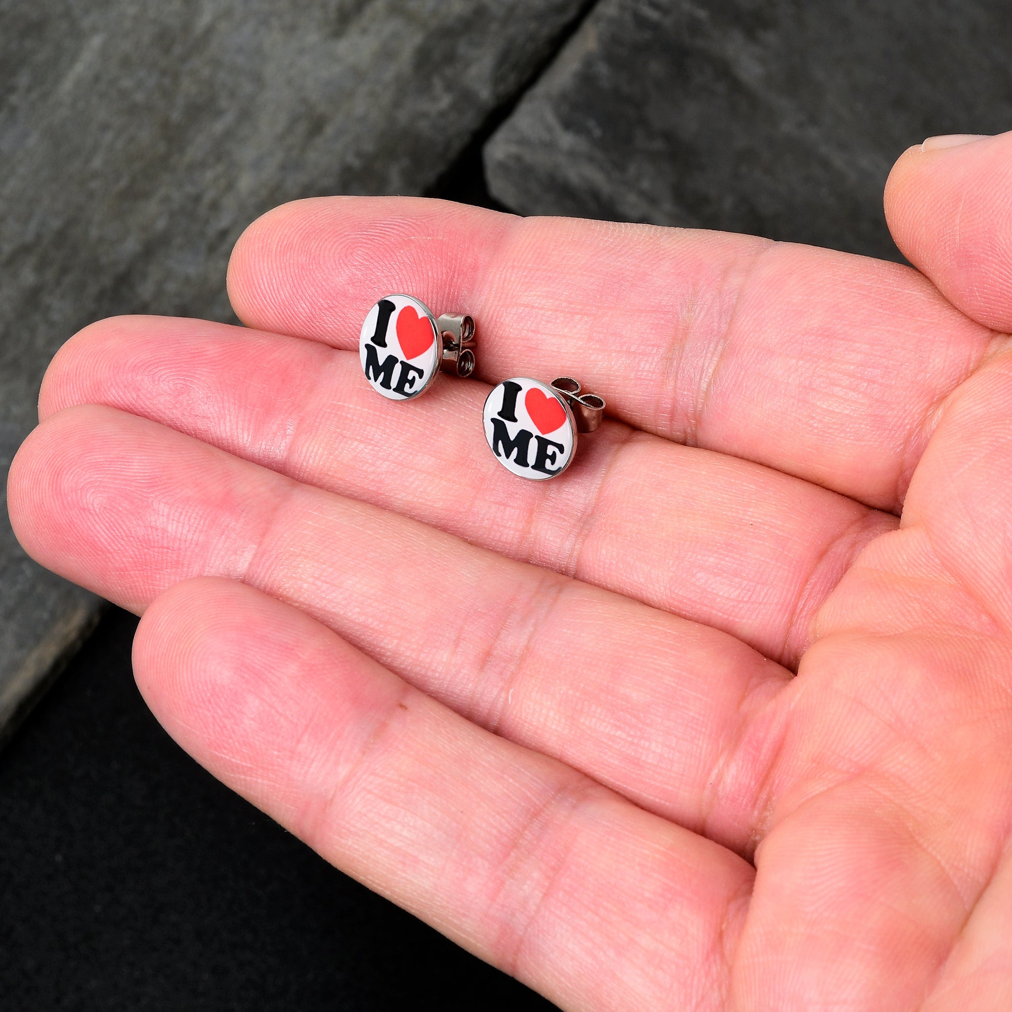 I Love Me Stud Earrings by Onyx O