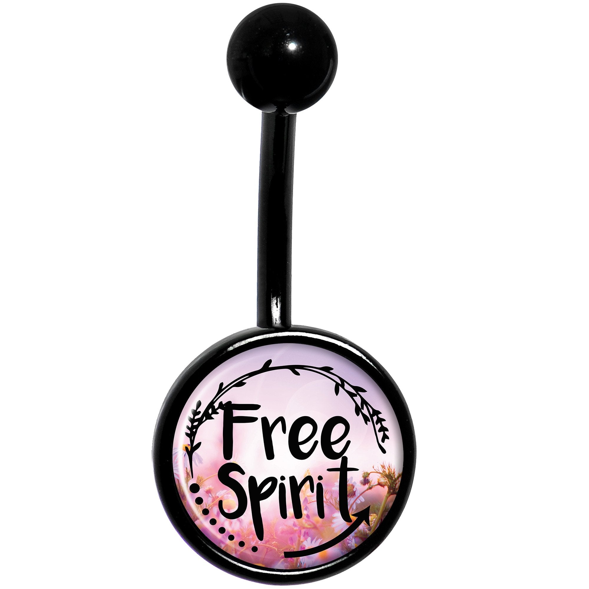 Free Spirit Black Belly Ring