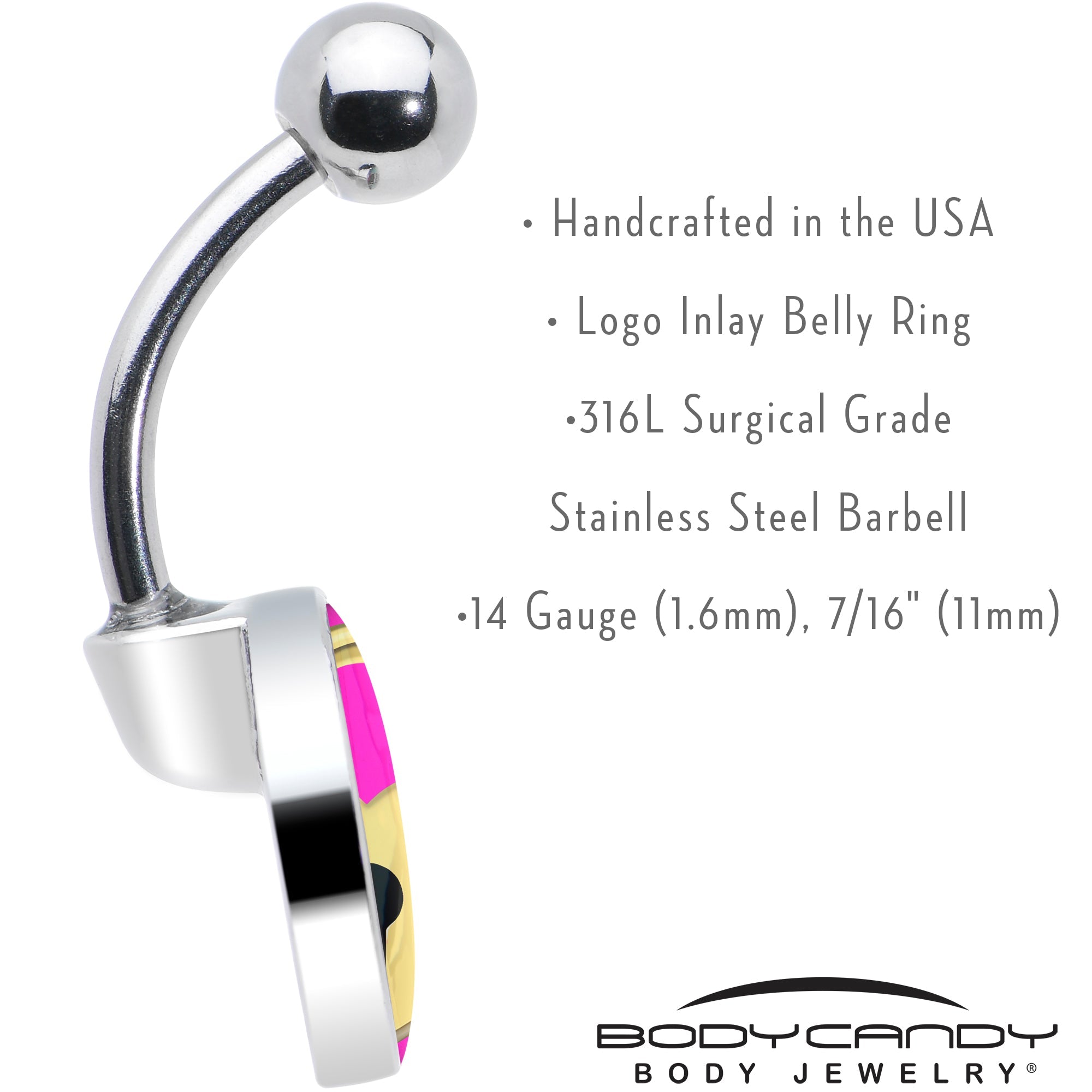 Heart Lock Belly Ring by Onyx O