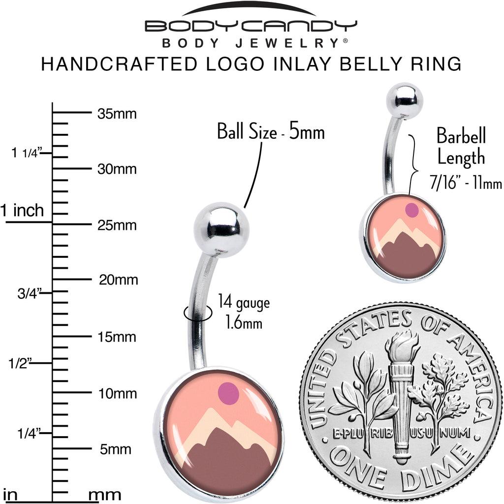 Mountain Sunrise Belly Ring by Onyx O