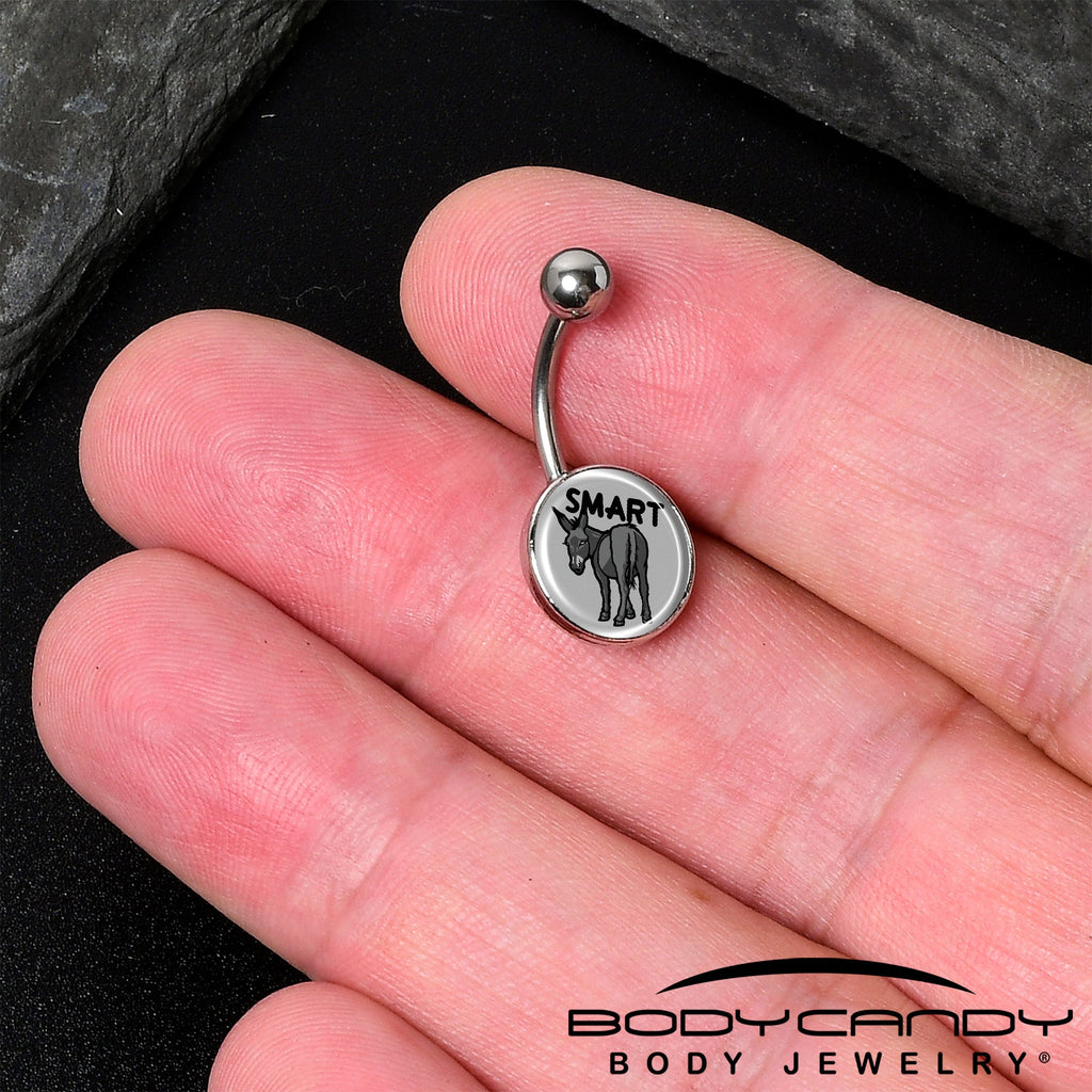 Donkey Smart Ass Belly Ring by Onyx O