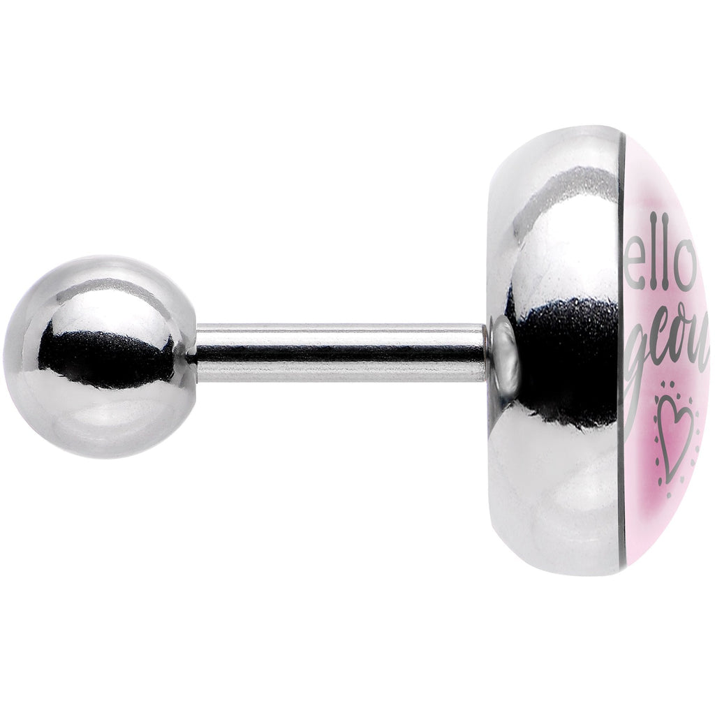 16G 1/4 Watercolor Hello Gorgeous Tragus Cartilage Earring