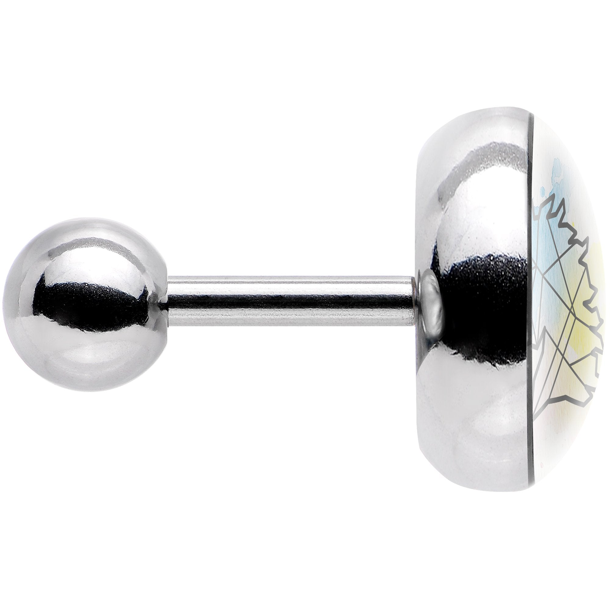 16G 1/4 Watercolor Geometric Unicorn Tragus Cartilage Earring