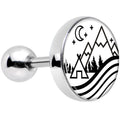16G 1/4 Camping in the Mountains Tragus Cartilage Earring