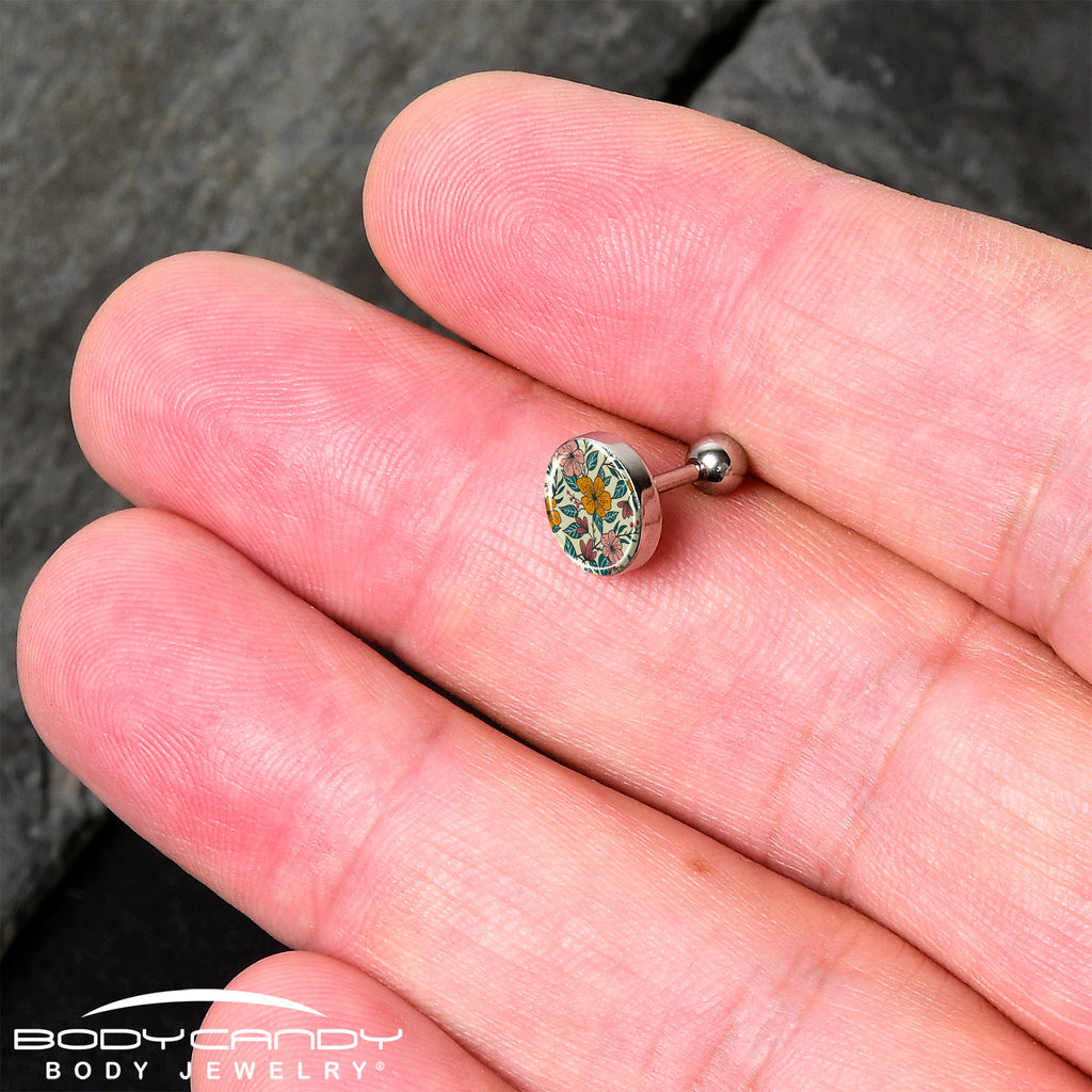 16G 1/4 Blossom Creation Wildflower Flowers Tragus Cartilage Earring by Onyx O