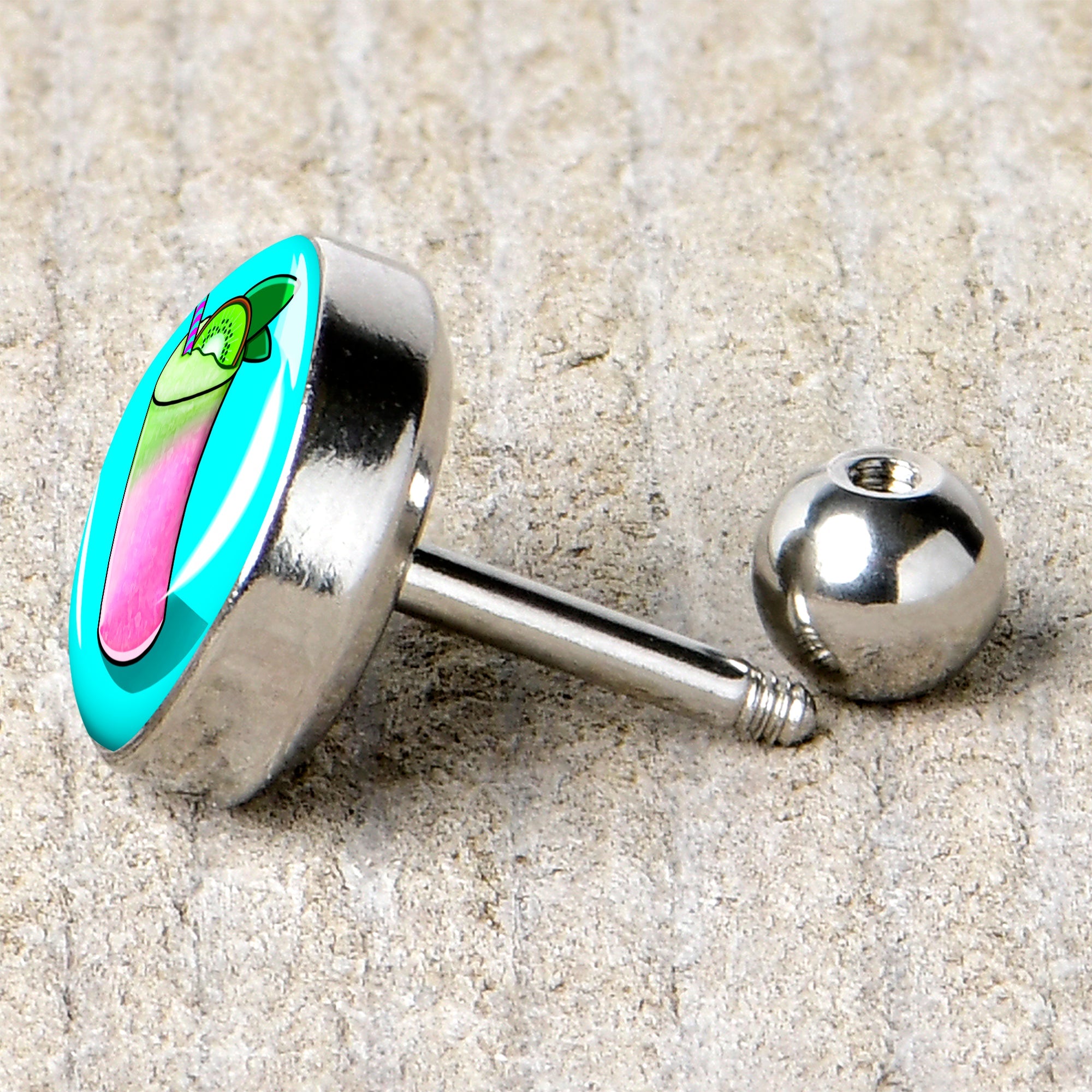 16G 1/4 Summer Drink Cartilage Tragus Earring by Onyx O